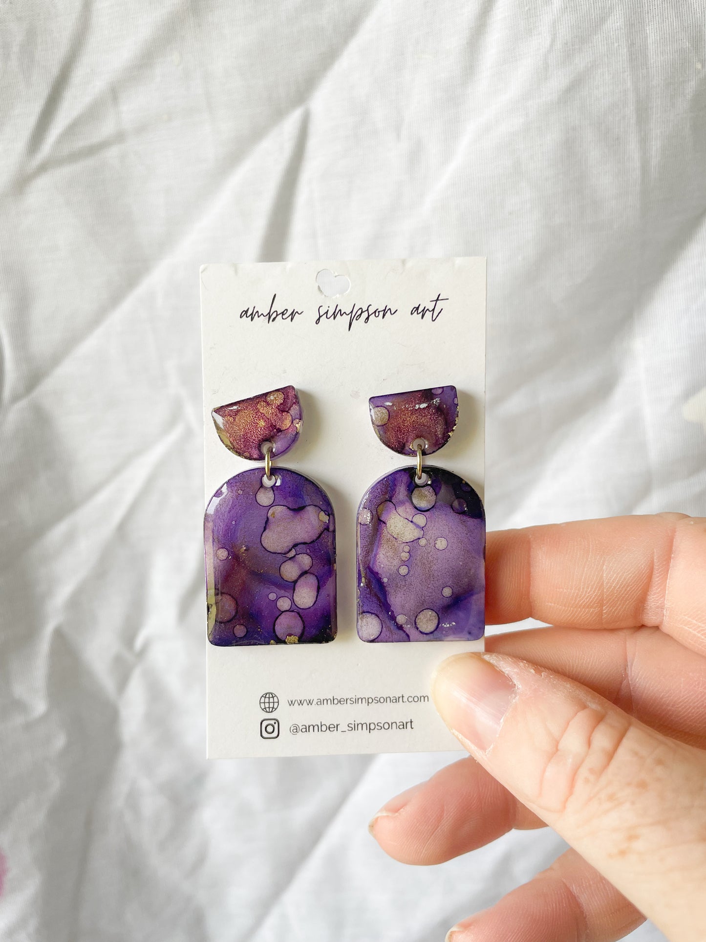 Purple Vault Earrings