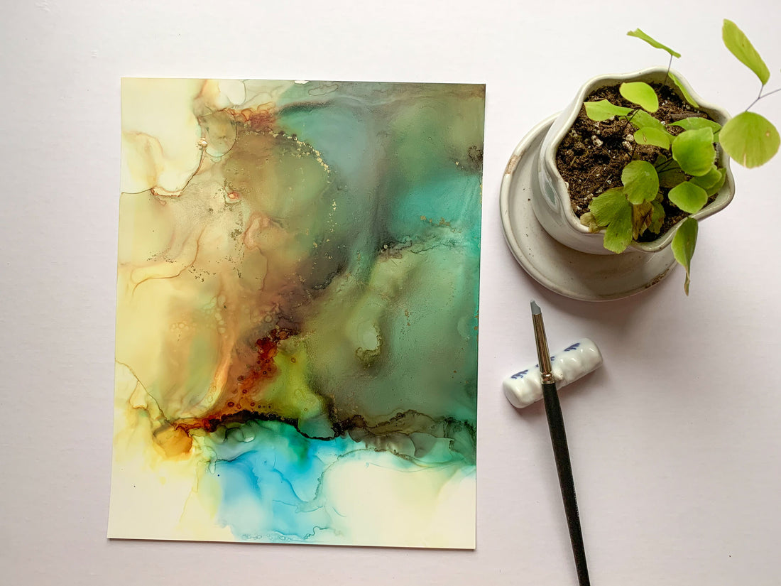 4 Essentials to Painting Alcohol Ink Art