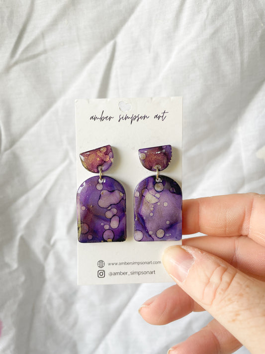 Purple Vault Earrings