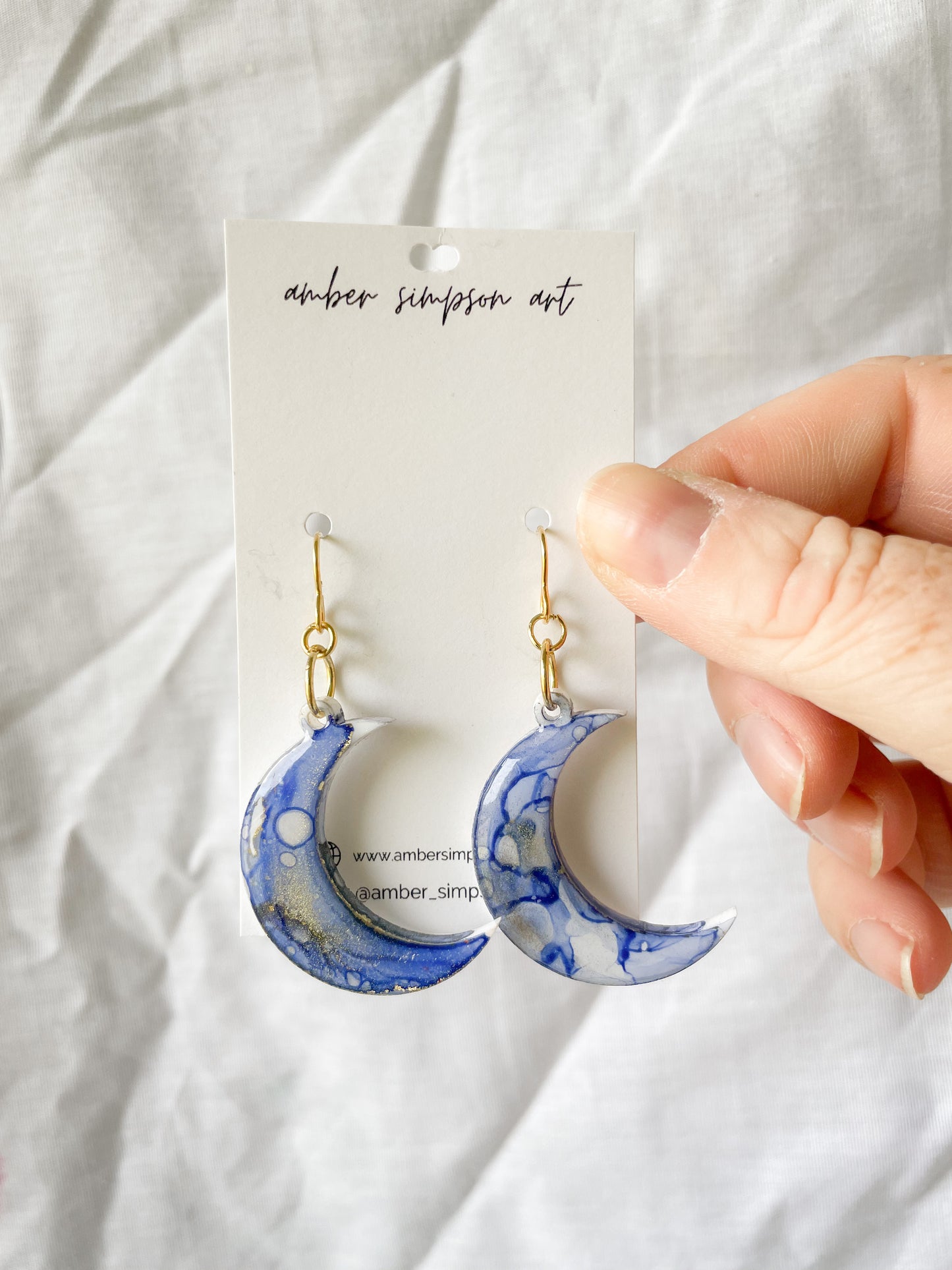 Lavender Moon Earrings